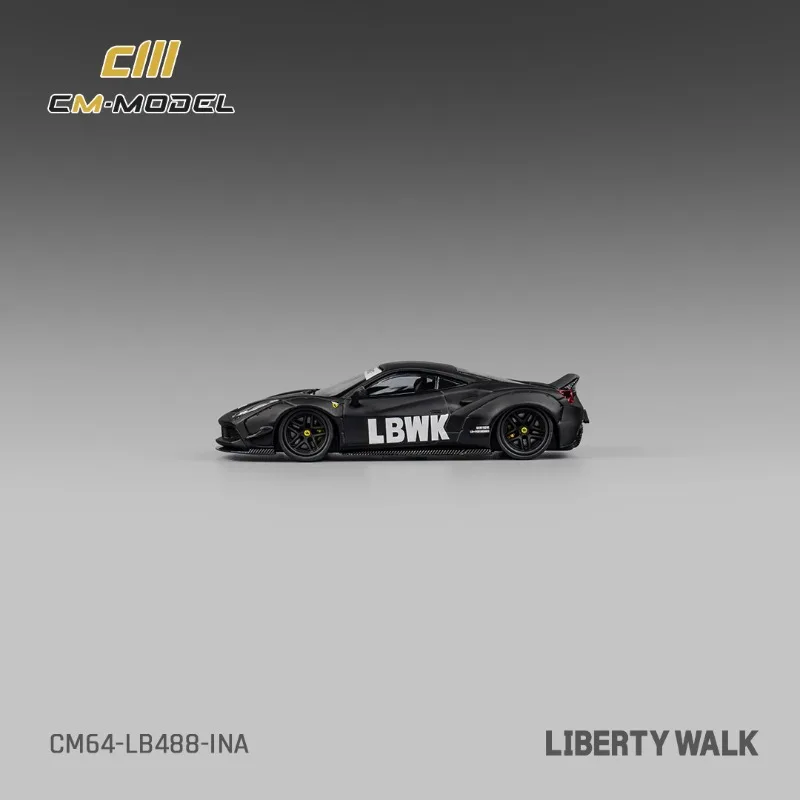 سم 1/64 LBWK 488 لعبة معدنيّة سيارة دييكاست نموذج معدني الهدايا