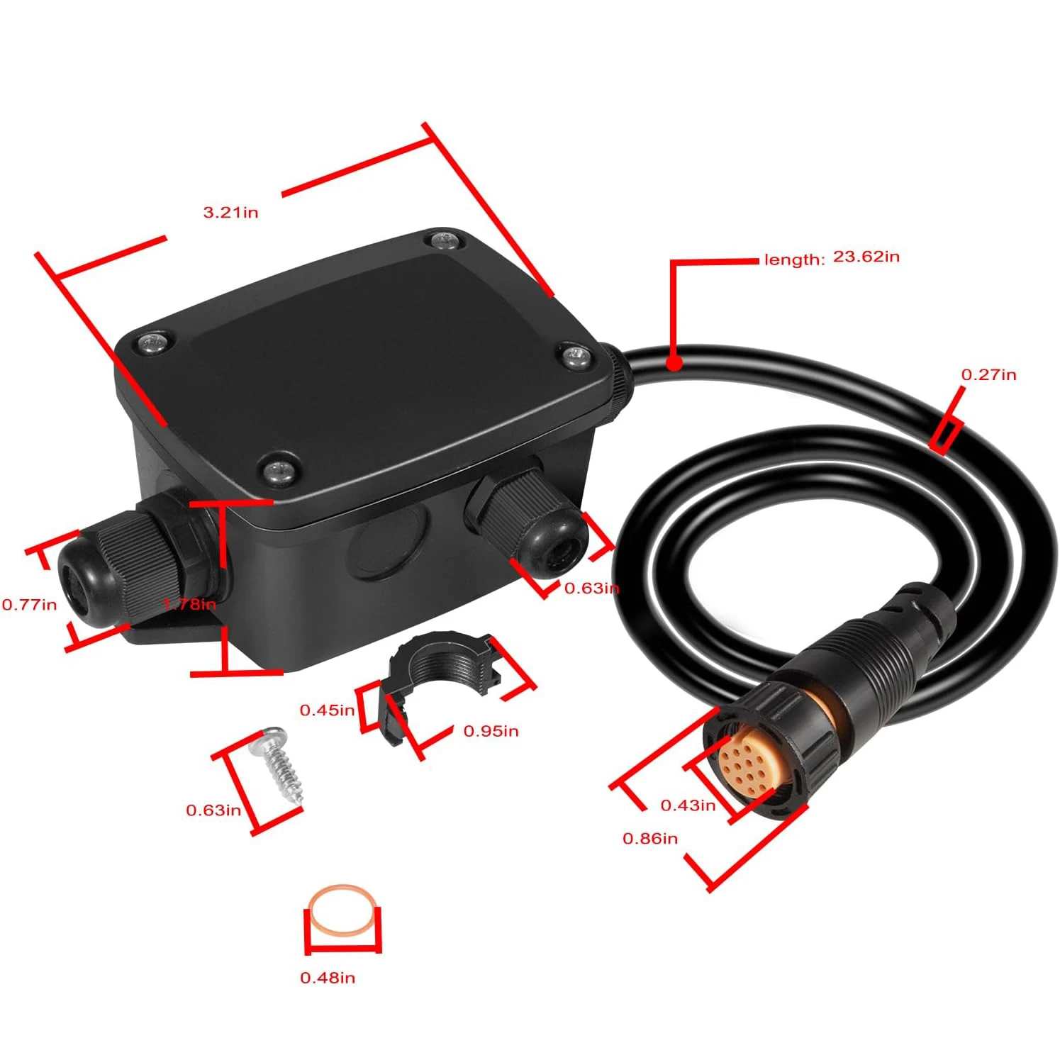 ANX 010-11613-10 Xdcr Adapter, Kabeladapter für 12-Pin-Sndr für Garmin 12-Pin-Sounder-Anschluss & -Transducer, für GPSMAP 7607xsv – Detail 6