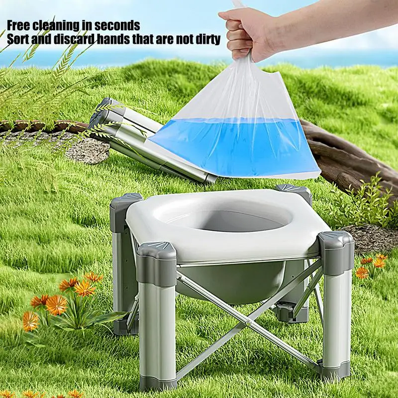 Orinal de viaje para niños pequeños, asiento de orinal, inodoro de entrenamiento con bolsas de almacenamiento, orinal de entrenamiento, apto para viajes, antideslizante, estable