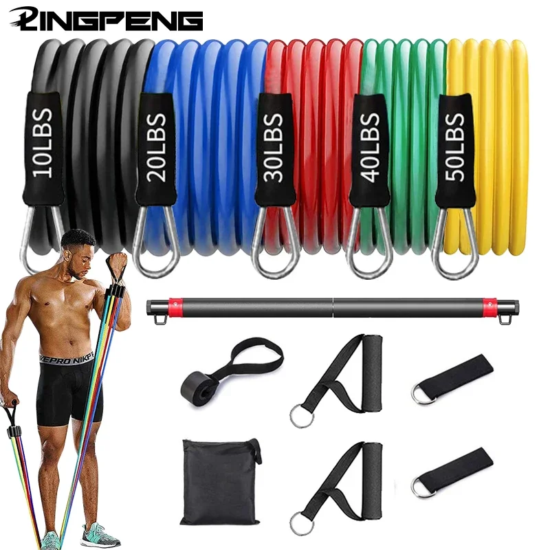 

Fitness Resistance Rubber Band Yoga Elastic Band Upgrade Training Set Pilates Training Exercise Fitness Equipment Pull Rope