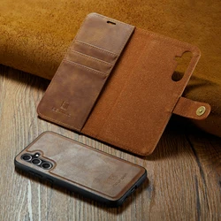 DG.Ming For Samsung A55/A35/A15/A54/A34/A73/A53/A33/A23/A72/A52/A42/A32 Wallet Case Detachable Leather Magnetic Flip Cover Case