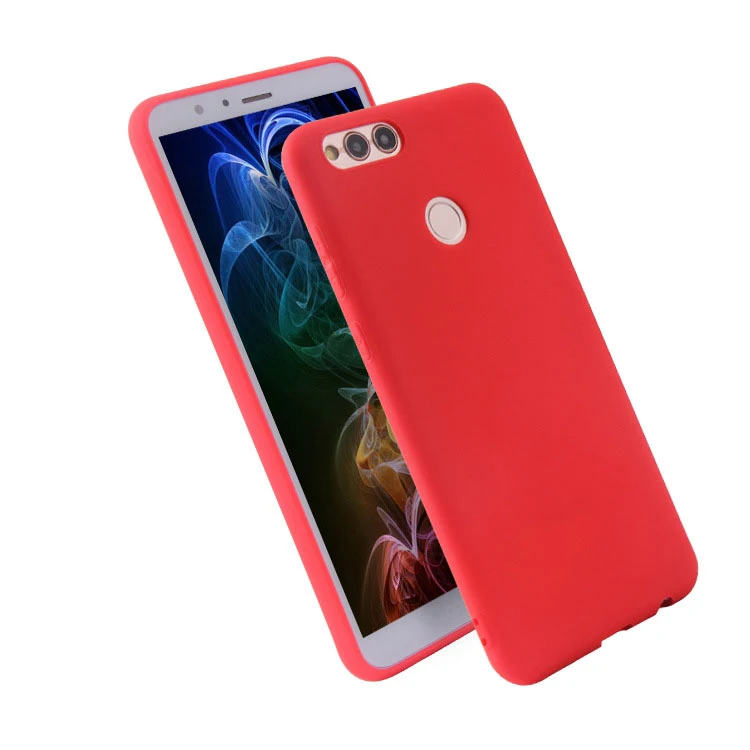 Candy Color Silicone Phone Case For Huawei Honor 7X 8X 8C 8A 8S 9 10 Lite Y5 Y6 Y7 Prime Y9 2018 Soft TPU Back Cover