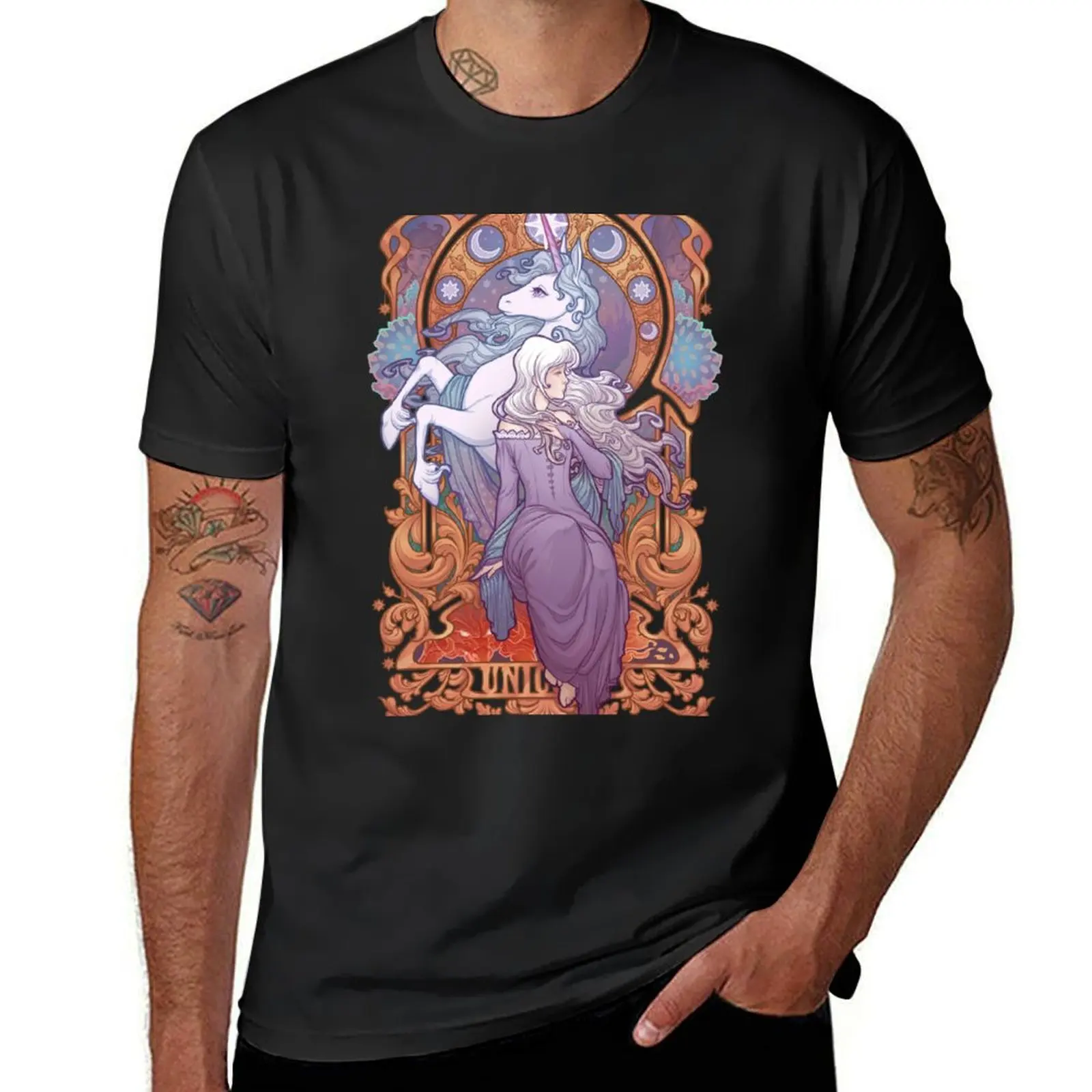 Lady Amalthea - The Last Unicorn T-Shirt graphics sports fans summer clothes Short sleeve tee sweat shirts, men