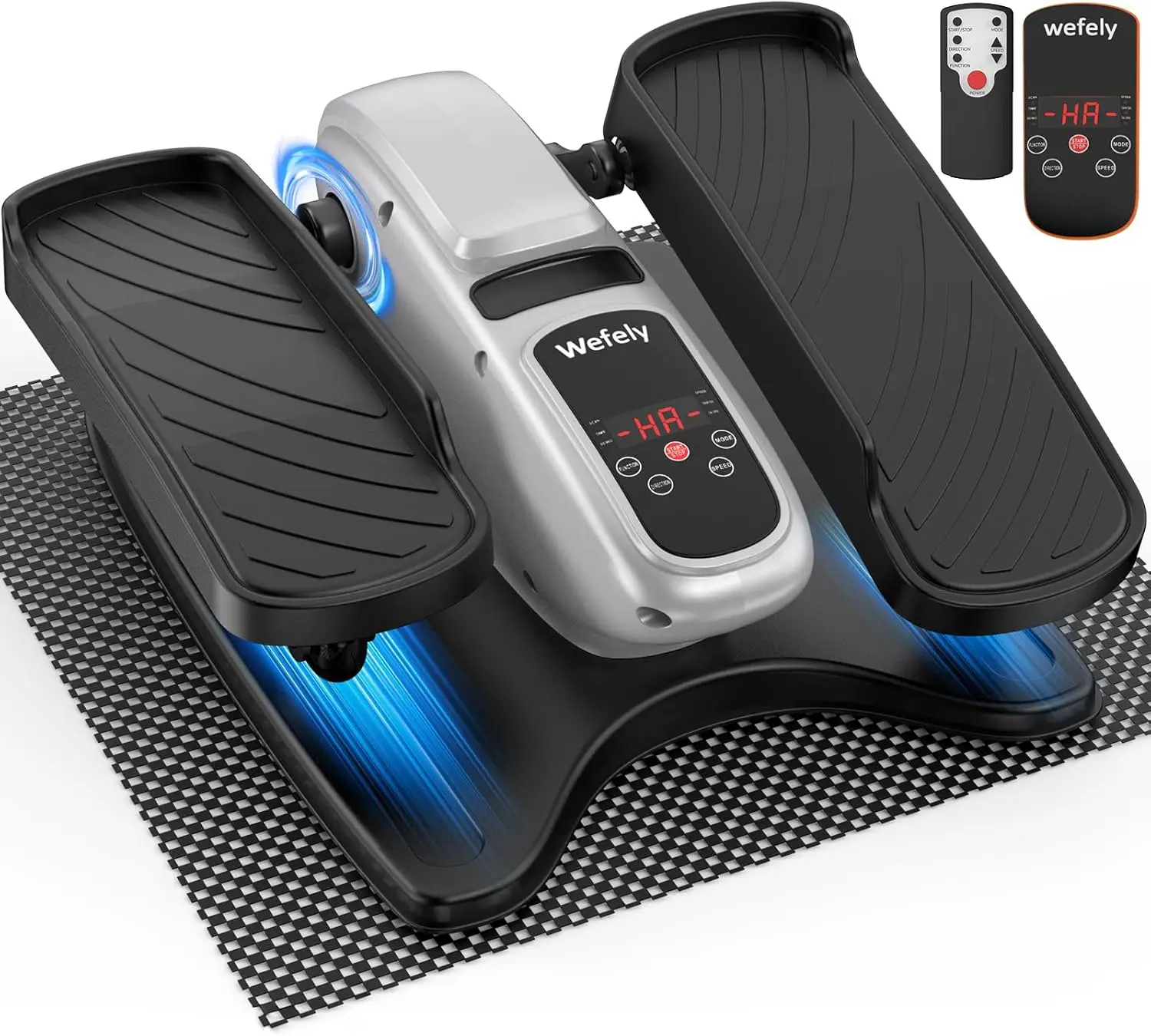 

Under Desk Elliptical Machine, Quiet Seated Leg Exerciser with 12 Speeds Remote Control for Seniors, Home Office