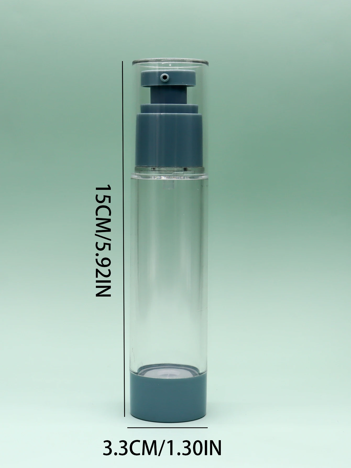 24PCS 15ml 30ml 50ml Blauw Airless Lotion Pomp Flessen 1oz Airless Lotion Dispenser voor Hervulbare cosmetische Containers