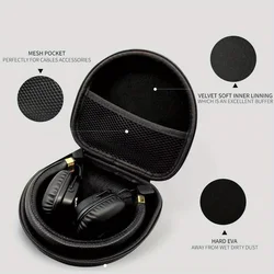 For Major II/III/IV/V Case, Major 5/4/3/2 Case, Hard Carrying Storage Bag Compatible with Marshall Major 5 4 3 2 Headphone