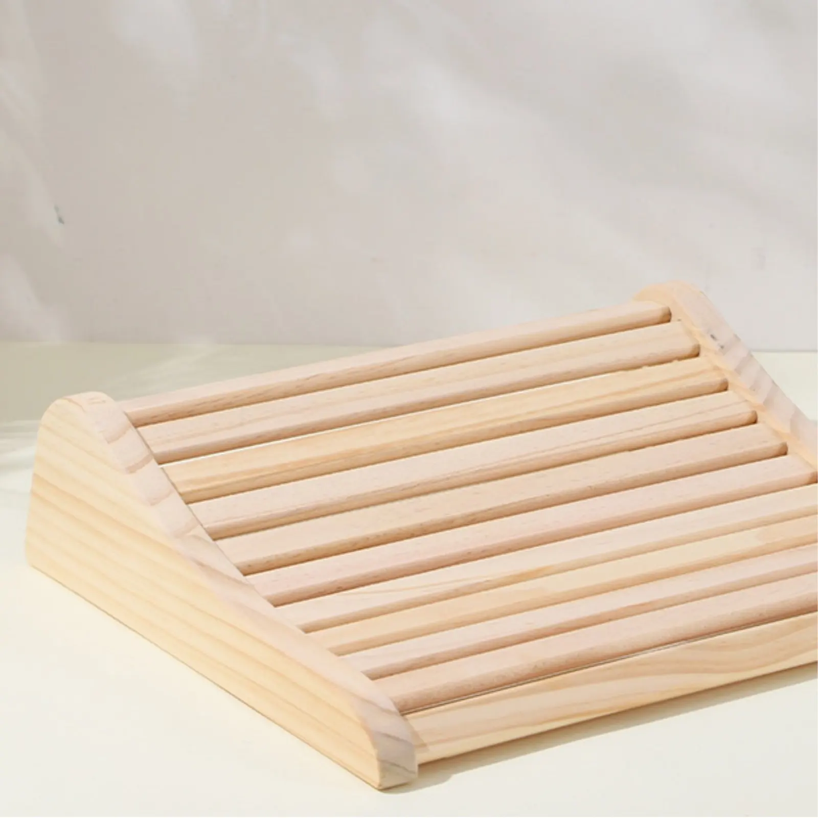 

Wooden Sauna Pillow Stable Base Wooden Sauna Backrest S-Shaped Spine Support Lightweight Spa Accessory Handmade