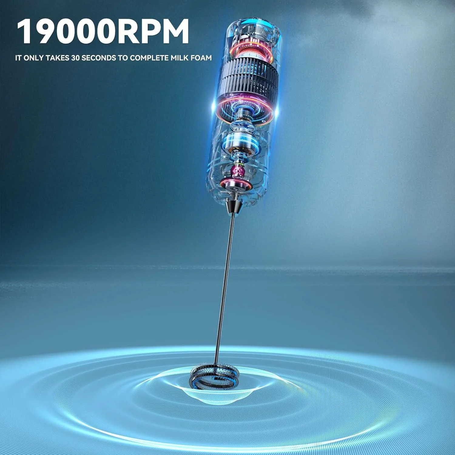 Спінювач молока, миксер для напитков — фирменный венчик для вспенивания молока, мини-блендер и миксер для вспенивания кофе для матча (b