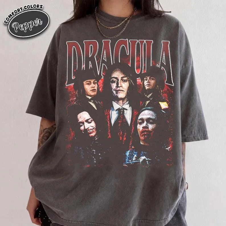 Limited Edition 90s-Style Bootleg Dracula Movie T-Shirt 1996 Dracula Film Fan Apparel & Gift Tee - Movie-Themed Graphic T-Shirt
