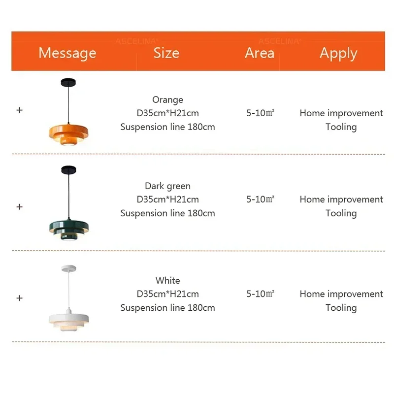 Suspension LED Nordique en Acier au Carbone Macaron, Aluminium, Blanc, Vert Foncé, Orange, Illuminations pour Restaurant, Salon, Luminaire