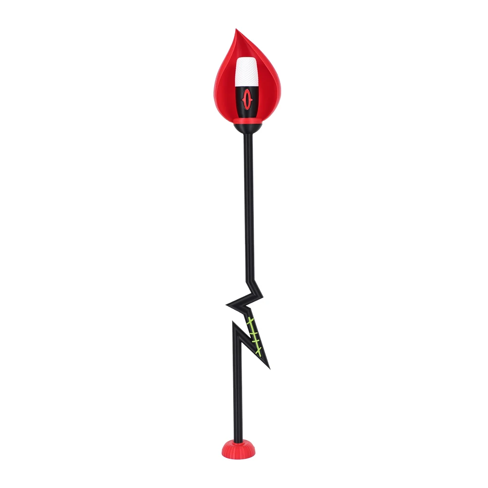 Alastor Cosplay Microphone Cane Props Magic Stick Plush Tail Cartoon Hotel Fantasia Adult Halloween Carnival Costume Accessories