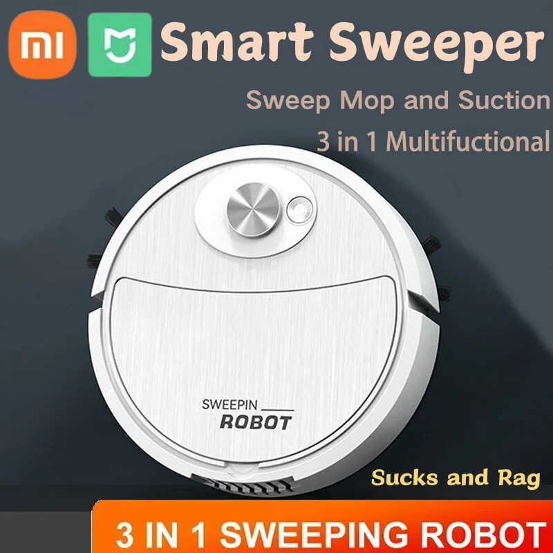 Xiaomi Mijia Smart Robot Vacuum Cleaner 3-in-1 Sweeping Robot Automatic Mopping Rag Sweeping Super Suction Intelligence Sweeper