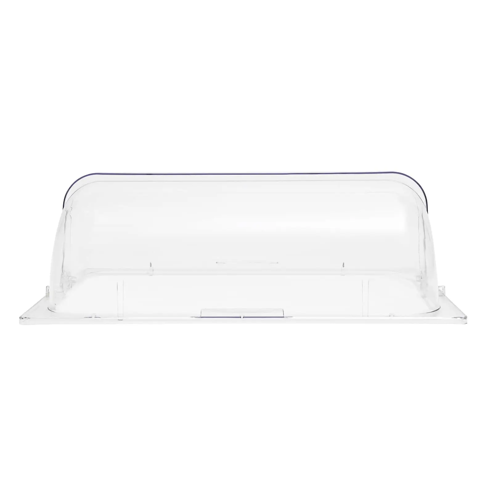 4 Rolo superior transparente para prato de atrito 1/1 de tamanho completo, capa de exibição de panela de padaria, prato de bolo, tampa de prato de servir, à prova de exibição de alimentos