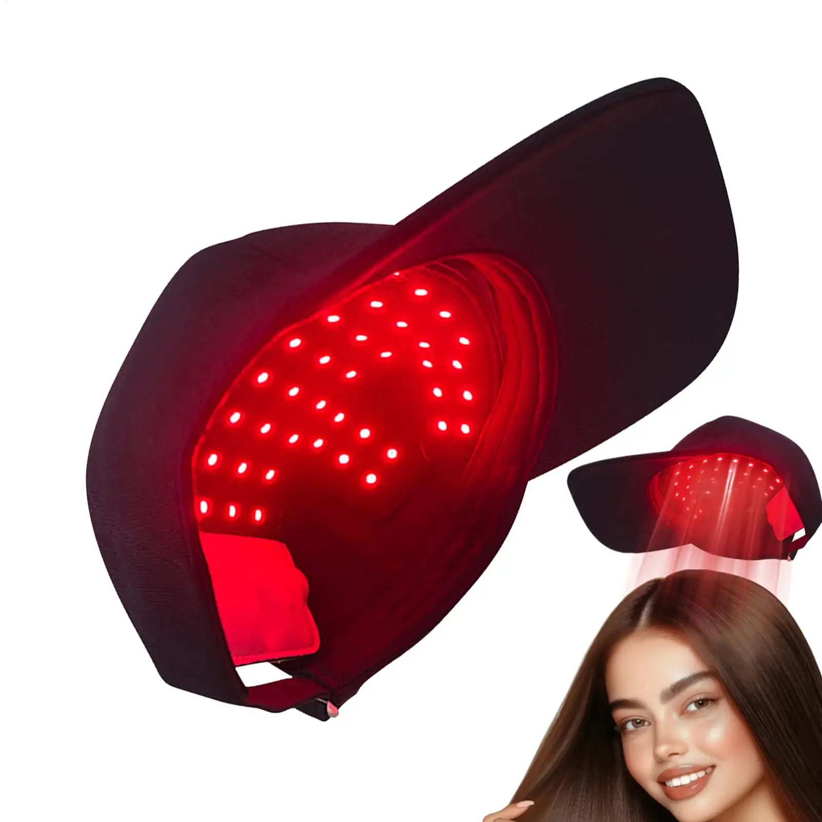 

Hair Regrowth Infrared light Cap LED Red Light Therapy Cap Diode Laser Hat Light Therapy Cap red blue Hair Growth Helmet
