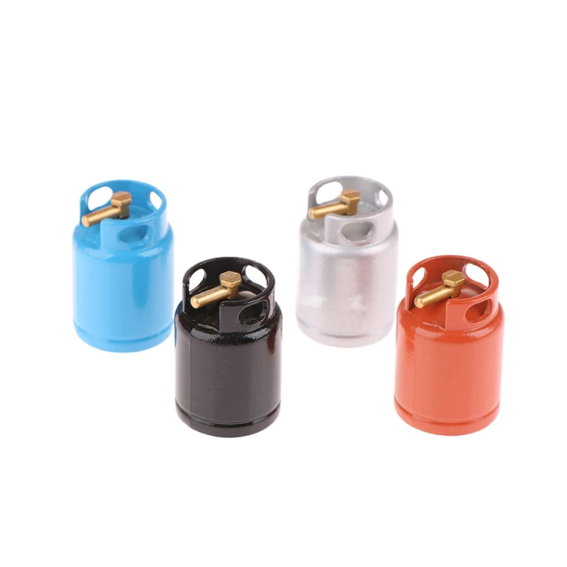 1/12 Simulated Metal Gas Tank Dollhouse Mini Kitchen Utensils Decoration Dolls House Furniture Accessories