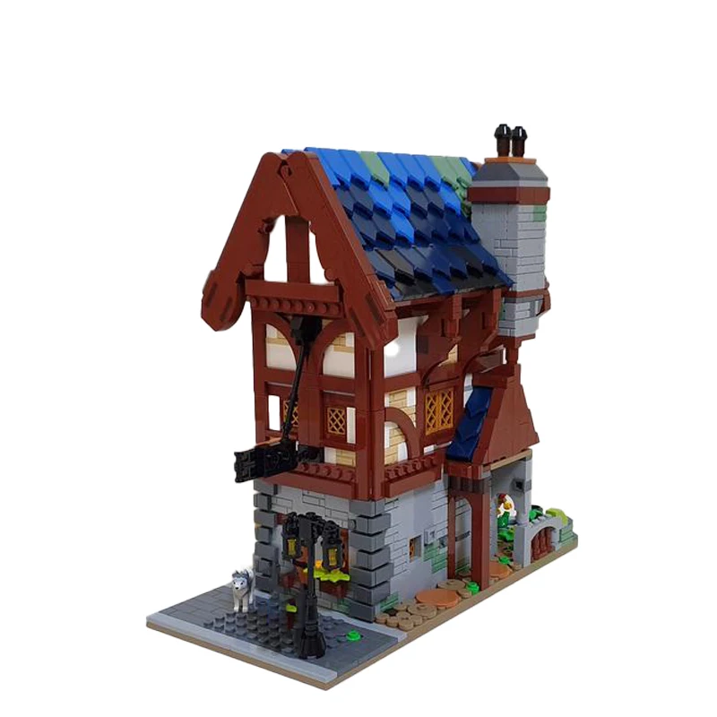 City Street View Series MOC-153710 Medieval Building Block DIY Model Collection Experts Creativity Puzzle Brick Toys Xmas Gifts