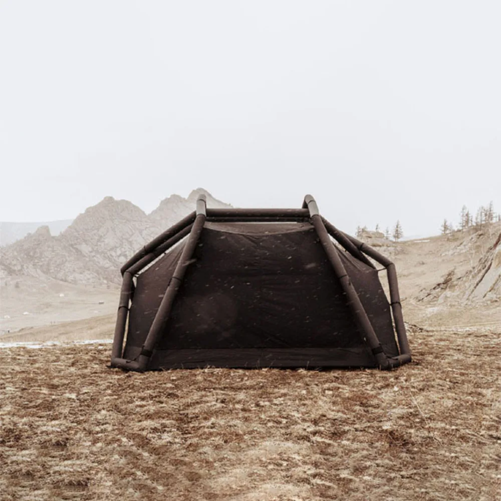 Inflatable Camping Tent Foldable Family Trips Lightweight & Weatherproof Airtight Hemispherical Swag Tent for Outdoor Adventures