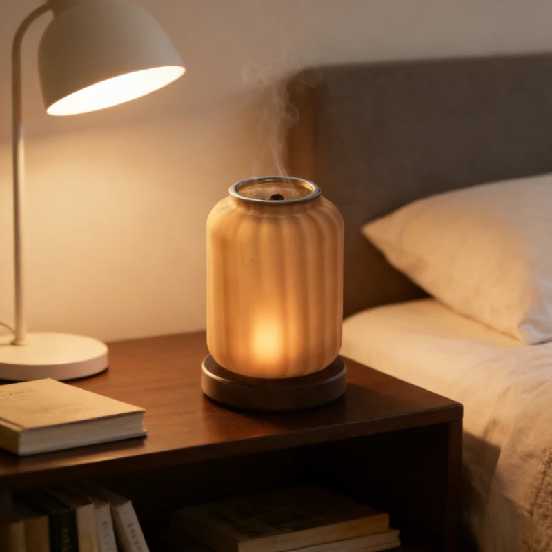 

Vintage Zen Chinese Style Home Aromatherapy Lamp Glass Candle Holder Windproof Cover Incense Burner Desktop Decoration Ornament