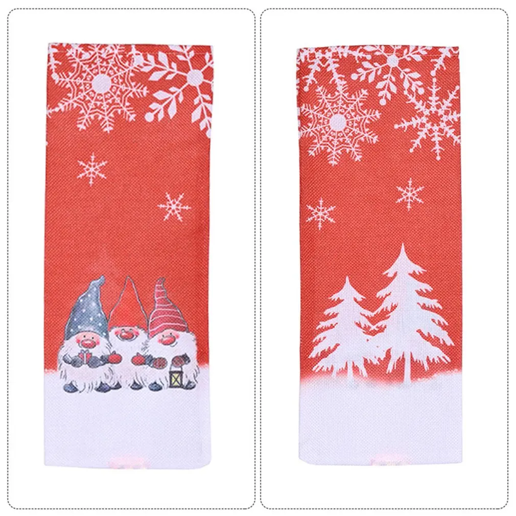Bolsa de botella de vino con funda Ornamental para Navidad, Rudolf Old Men, lindo