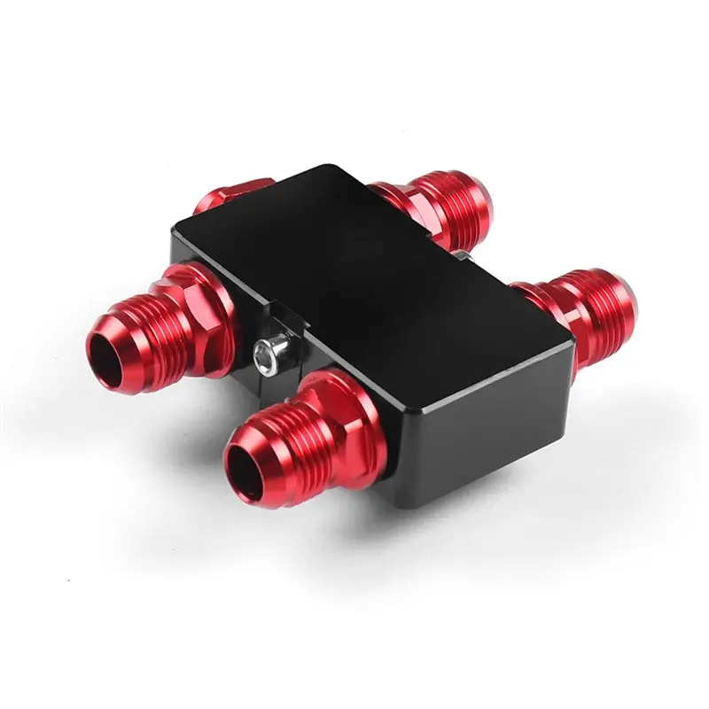 A98M Oil Filter Sandwich Adaptor Adapter With Oil Thermostat AN10 Fitting Oil Plate In-Line Design