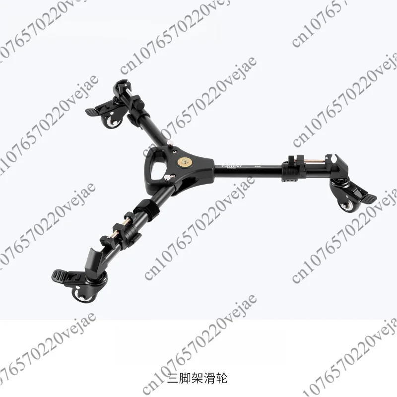 Professional Photo Aluminum 3 Wheels Pulley Universal Foldable DSLR Camera Tripod Dolly Base Stand For Studio Photo Vide