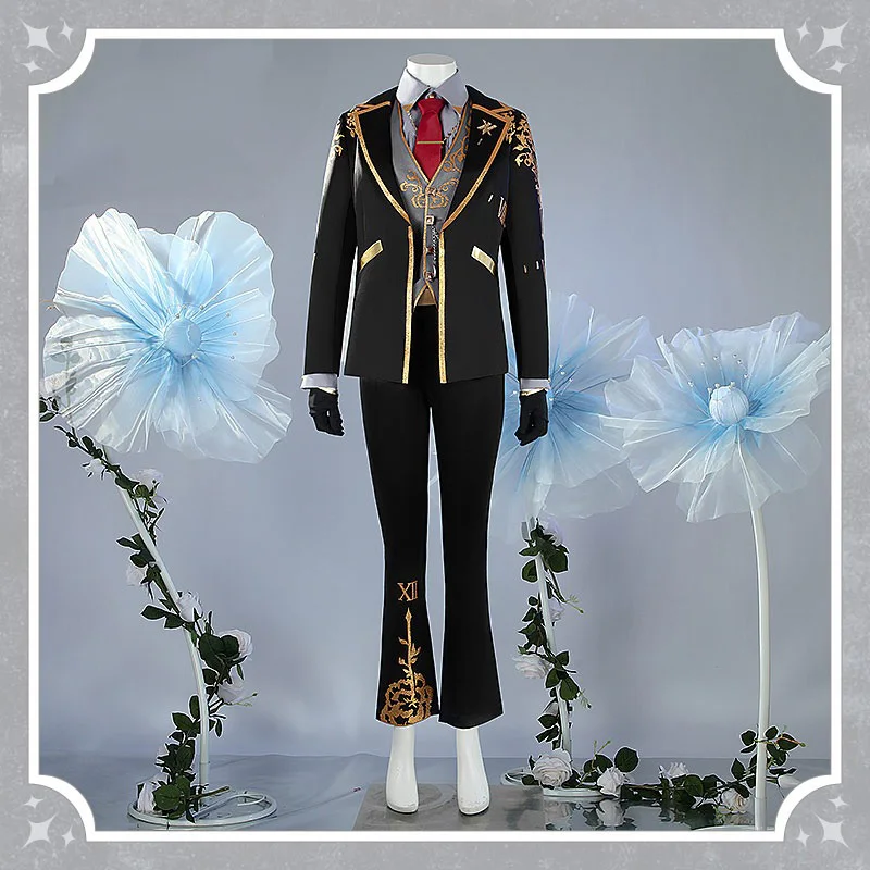 Vtuber Kuzuha Cosplay Costume Fancy Party Suit Coat Shirt Vest Pants Halloween Carnival Uniforms Custom Made