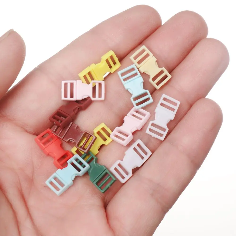 10 pz 6mm plastica Mini fibbia a sgancio laterale borse per bambole fibbie zaino fatto a mano bottone collare per cani cinturino braccialetto fai da te Asseccories