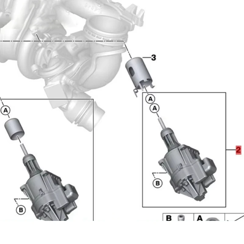 Car Turbo Wastegate Solenoid Valve Actuator For-BMW F80 F80N F82 F83 N20 328I 330I F30 11657850453 K6T55173 7850453