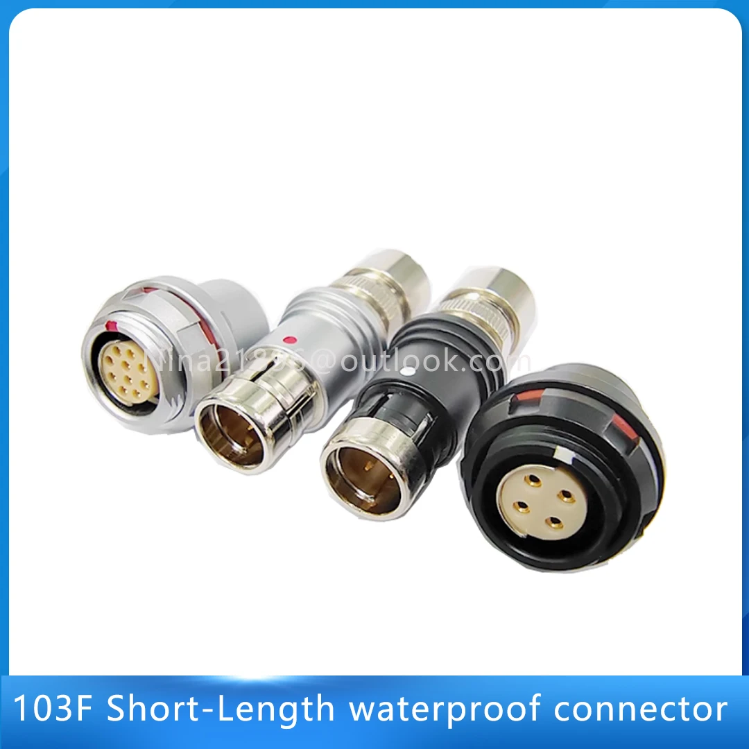 

Compatible Fischer 103F 1F 2 3 4 5 6 7 8 10 12 Pin Short Push-pull Self-locking Plug Socket Half-moon Positioning Pin Connector