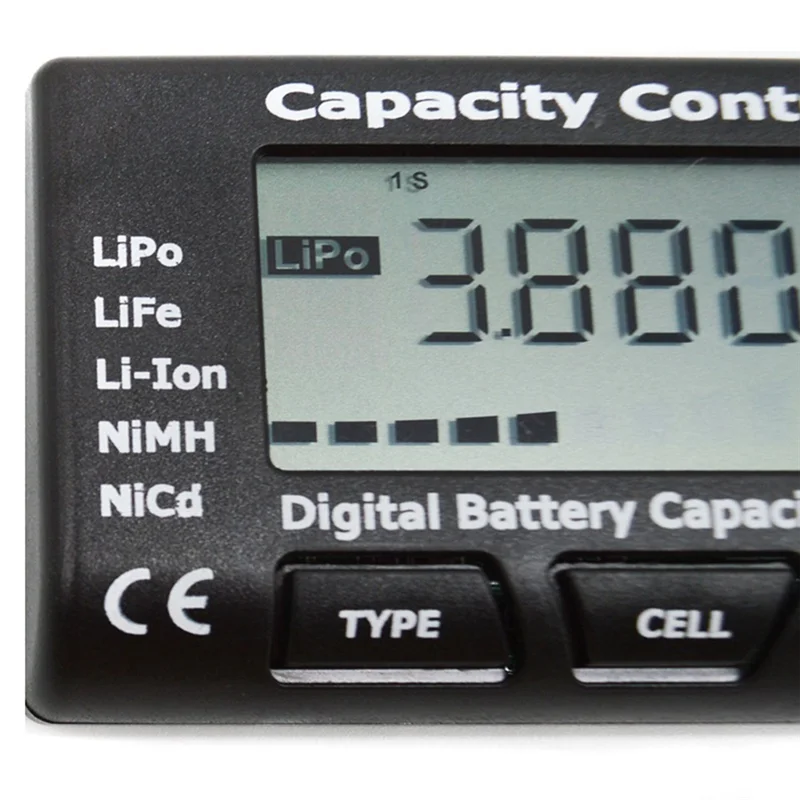 Digital Battery Capacity Checker Plastic Digital Battery Capacity Checker With Balance Function For Life Li- Nimh Nicd