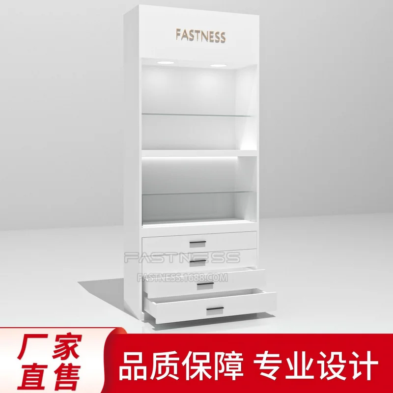 

Customized High-end Glasses Display Stand Cosmetic Skincare Jewelry Display Cabinet Toy Painted Bookshelf Rack