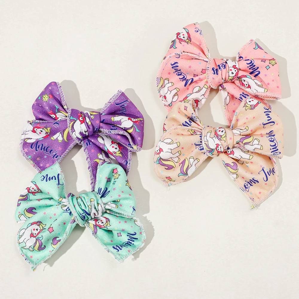 สาวหวาน Hairpins การ์ตูน Bowknot คลิปผมสําหรับเด็กทารก Handmade Bows Hairpin Barrettes Headwear เด็กอุปกรณ์เสริมผม