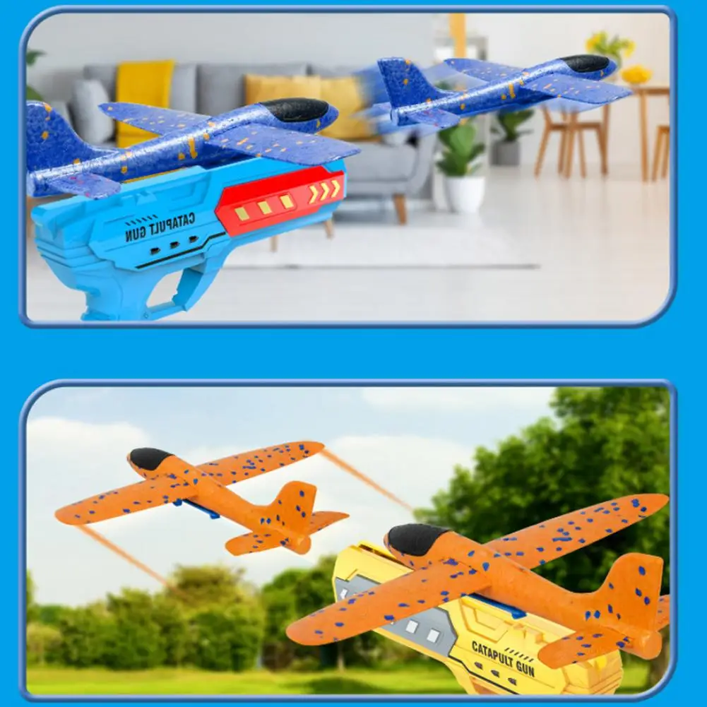 Flying Toy Children's Gifts Children's Ejection Aircraft Toys Foam Aircraft Glider Parent-child Outdoor Games Toys Foam Shooting image 4