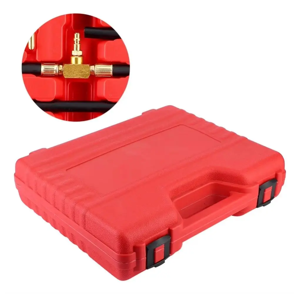 

0-140PSI Fuel Injection Gauge Oil Pressure Tester Diagnostic Injection Manometer Tool Set Professional Pressure Tester Kit