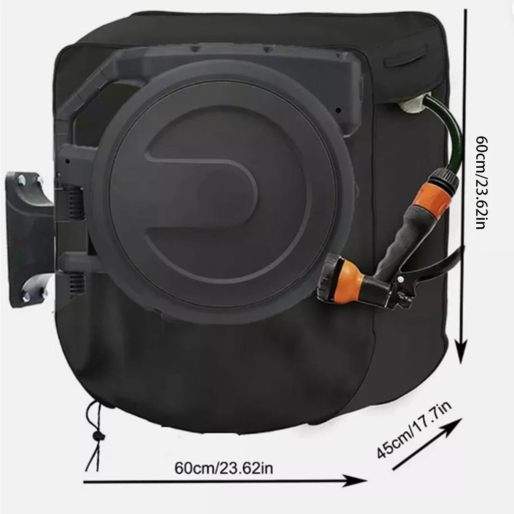 Scalable Retractable Hose Reel Cover – Compact And Easy To Carry And Dust Can Extend Lifespan Rain 55*55*30cm