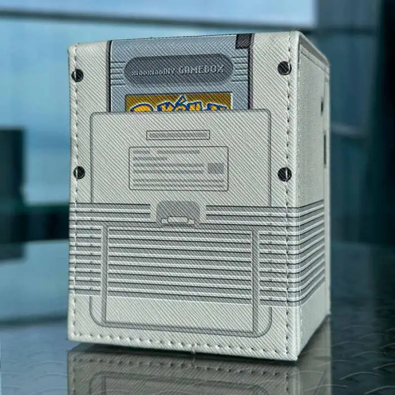 Ptcg ريترو الألعاب وحدة التحكم علبة كرتون صندوق تخزين Ygo Opcg Ptcg لطيف جمع بطاقة جلدية المغناطيسي الوجه علبة كرتون دمى هدايا #3