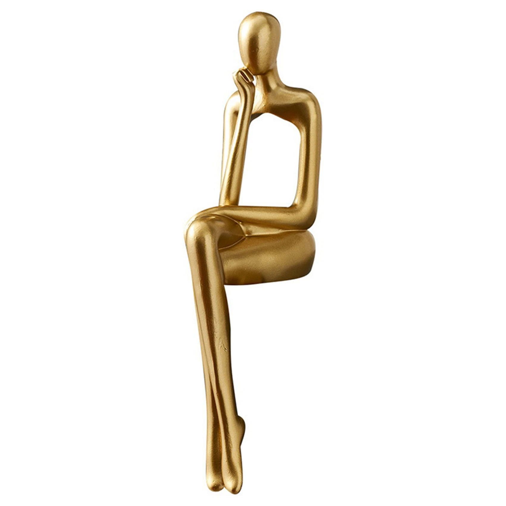 Standbeeld Abstracte Figuur Sculptuur Kleine Ornamenten Harsbeeld Home Goud Abstract Standbeeld Kantoordecor C