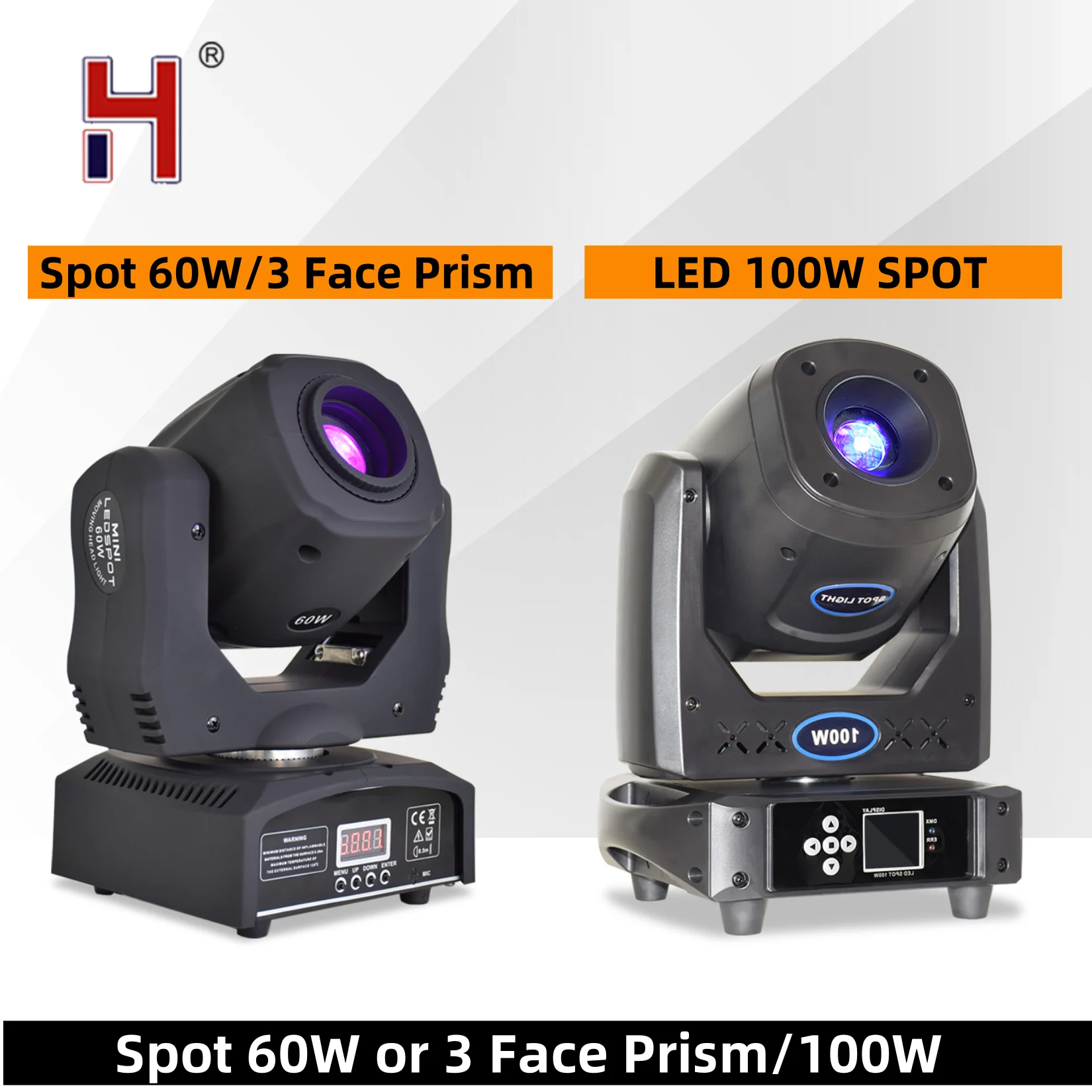

HongYi DJ Stage Lights Moving Head LED Spot Light 100W/60W DMX Controll Lyre Gobo Mobile Heads Sound Activated Disco Equipment
