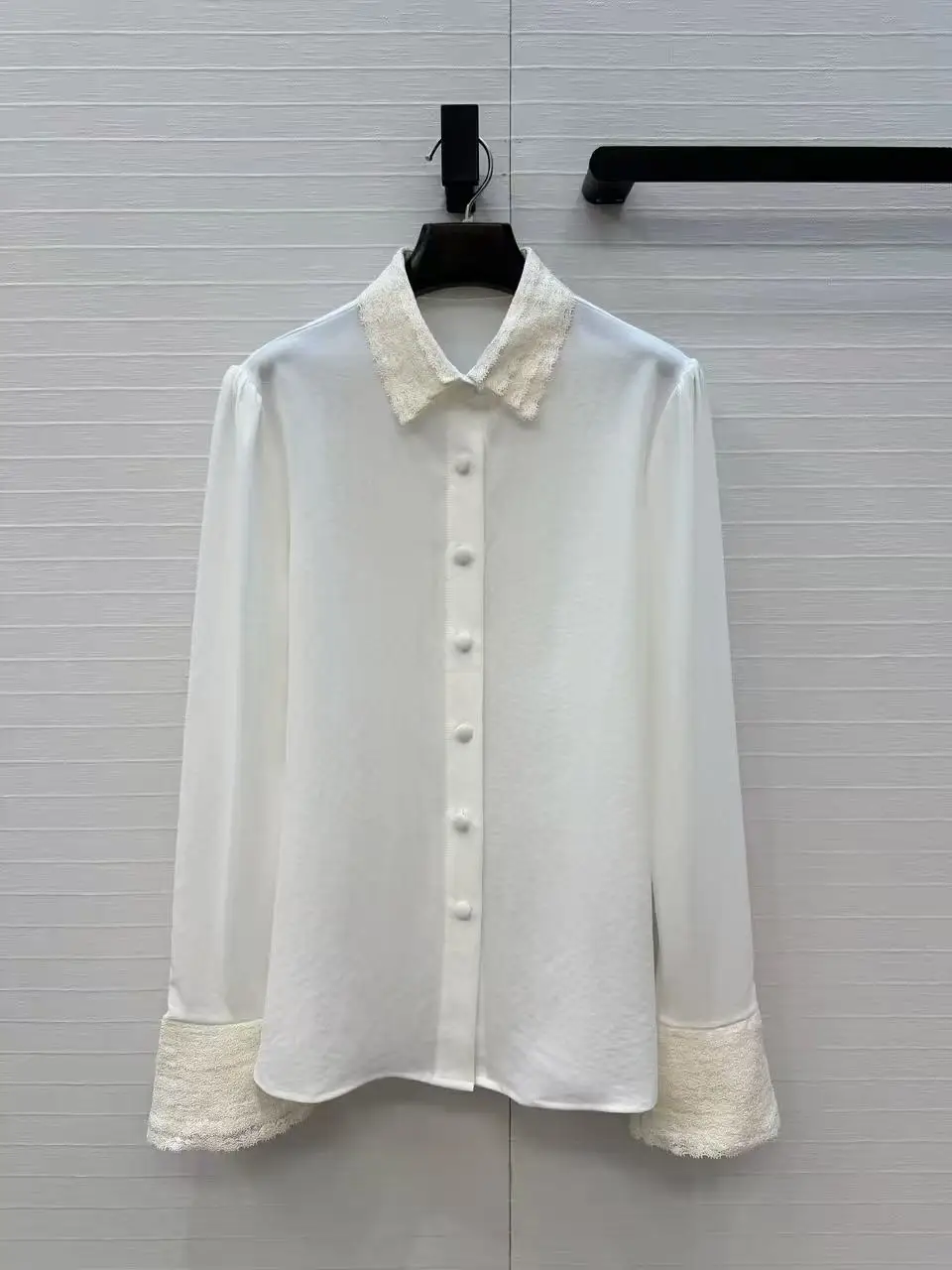 2026 Summer Lace Splicing Shirt