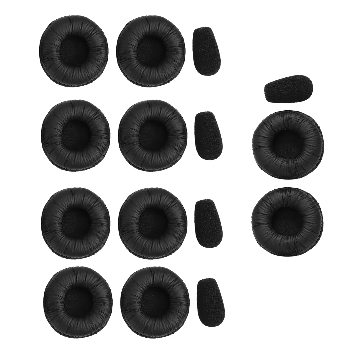 Almofadas para fone de ouvido abkm, capas de substituição para fones de ouvido jabra pro 920 930 935 9450 9460 9465 9470