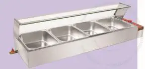 Hotel Restaurant  Stainless Steel Commercial Fast Food Display Heater Fondue
