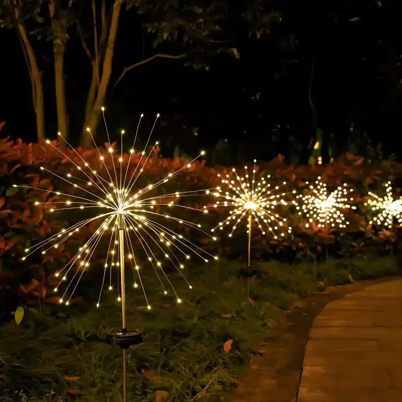 

Waterproof Solar Garden Fireworks Lamp Solar Led Garden Fairy Lights Solar Outdoor Lawn Waterproof Dandelion Lights