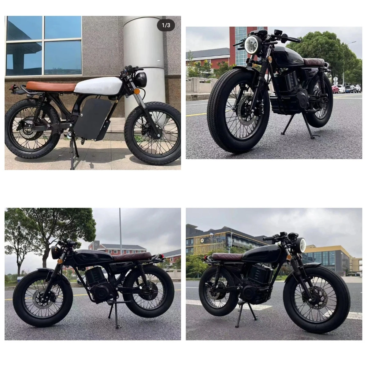 Krono Wild Good Quality Fashion Model Fast Retro Electric Motorcycle 2000W 3000W 4000W 72V Adult Electric Scooter Motorcycles