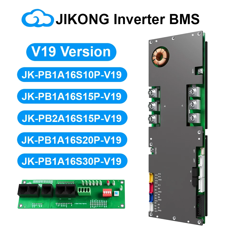 JIKONG V19 Smart Inverter BMS 8S ~ 16S 24V 48V 200A Stroom 1A 2A Actieve Balancer voor Lifepo4 Li-ion Lto Batterij BMS JK-PB2A16S20P - afbeelding 2