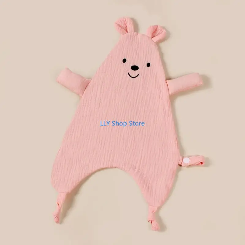 T8UD بطانية أطفال من الموسلين ملونة مكونة من أربع طبقات من القطن لحديثي الولادة بتصميم نمط حيواني للأولاد والبنات #2