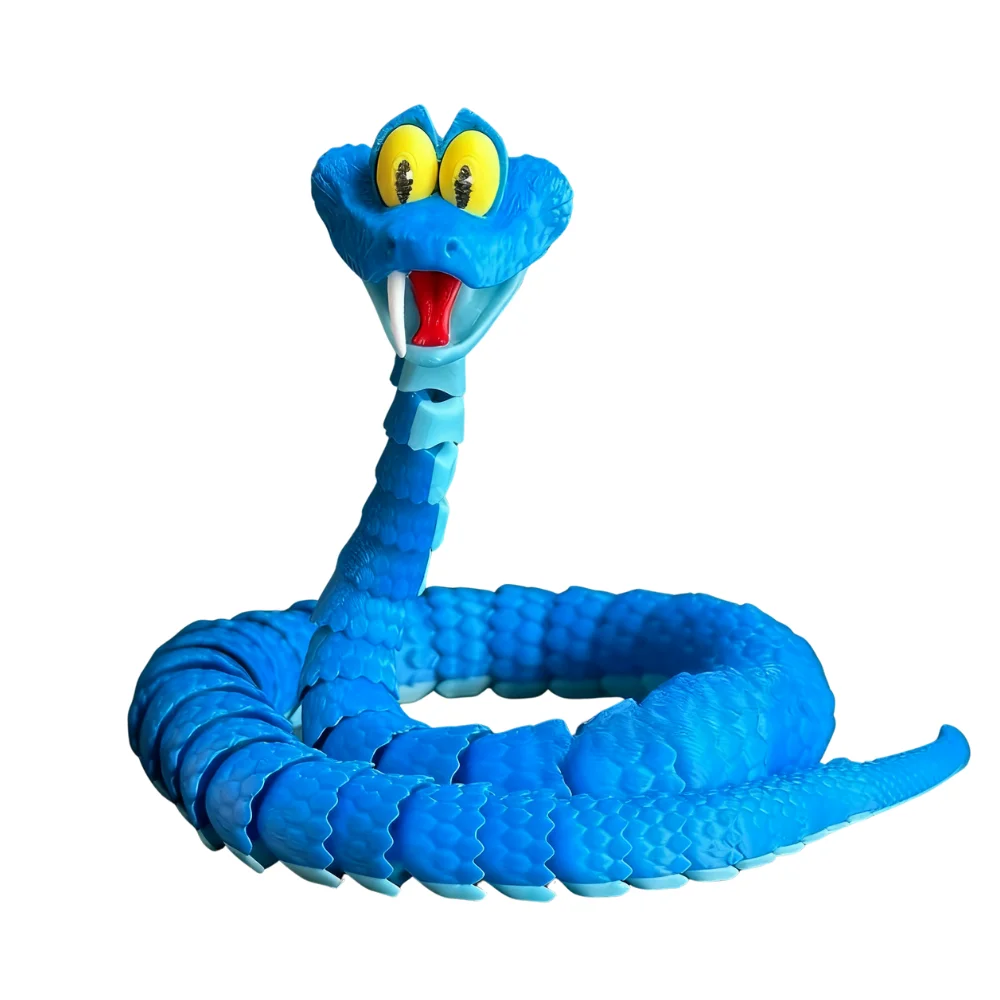 Serpiente Gary de 68cm: serpiente de juguete de simulación articulada Zootopia 2 de Disney, modelo de serpiente impresa en 3d, juguetes para aliviar el estrés, regalo para niños