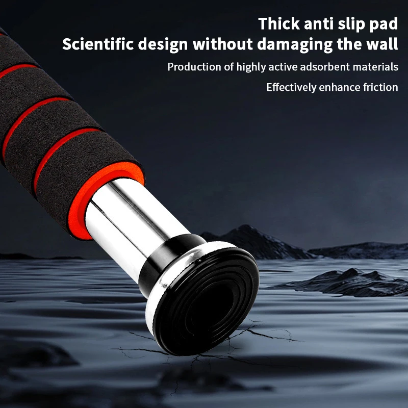 قابل للتعديل تلسكوبي المدخل سحب ما يصل بار للمنزل الصالة الرياضية عدم الانزلاق الذقن متابعة بار الثقيلة أجهزة لياقة بدنية تدريب القوة