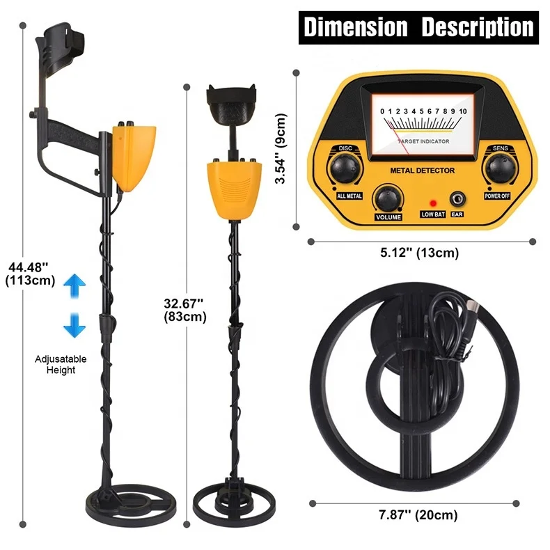 Export Spot Goods Underground Metal Detector Handheld Detector Metal Detection Disk Waterproof High Sensitivity Gold Detector