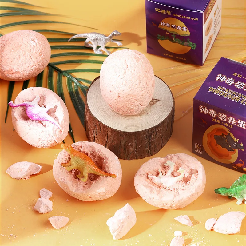 Mud Dinosaur Egg Excavation Animals Toys Biology Scientific Educational Archaeological Tyrannosaurus Toy for Kids Birthday Gifts