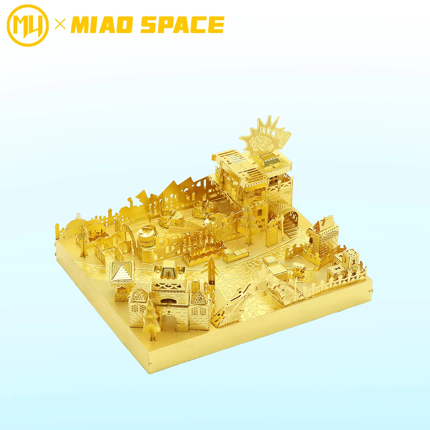 MU Amusement Park Series 3d stereoscopic metal jigsaw puzzles, diy puzzle toys, desktop office ornaments, stress-relieving gifts